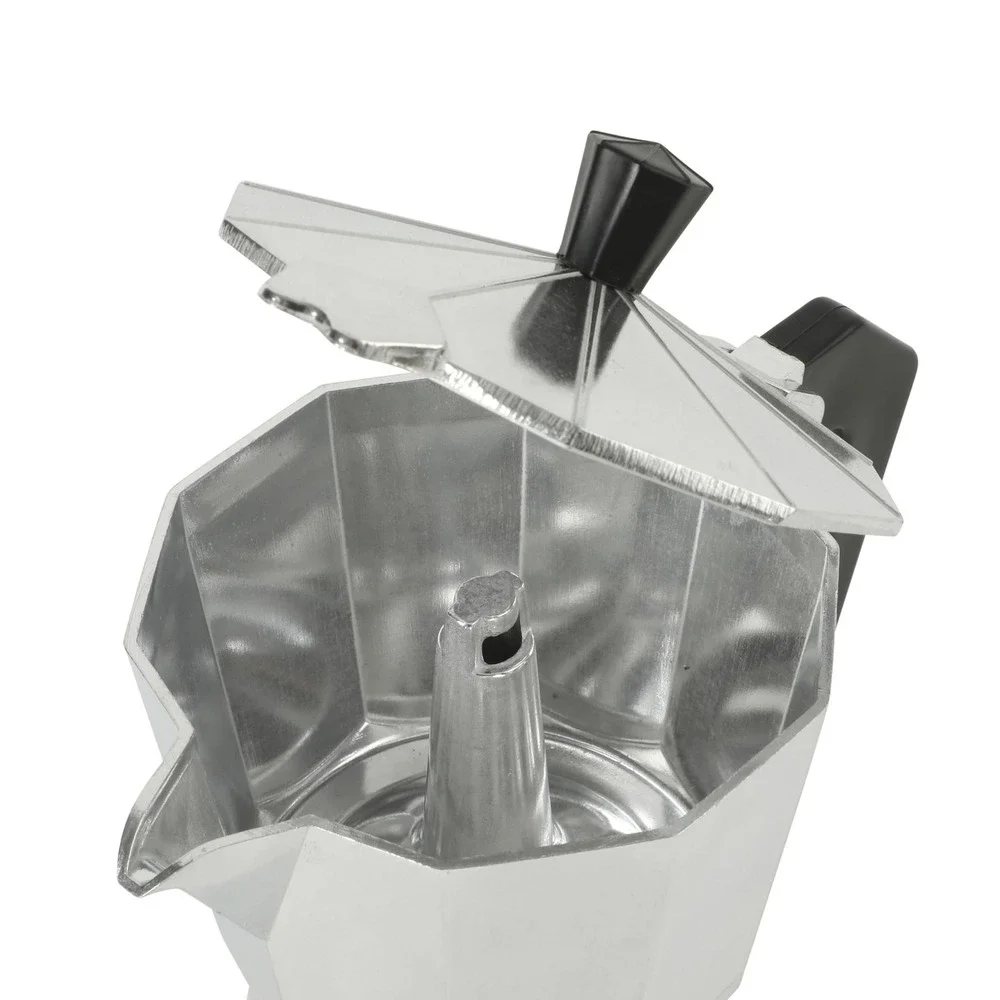 Mr. Coffee Espresso Maker Unisex 6 Cup Silver New Brixia Moka Pot 67858.03